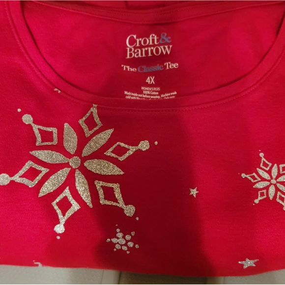 #005 Croft & Barrow - The Classic Holiday Tees: Varies, Colors, Styles - Picture 14 of 16